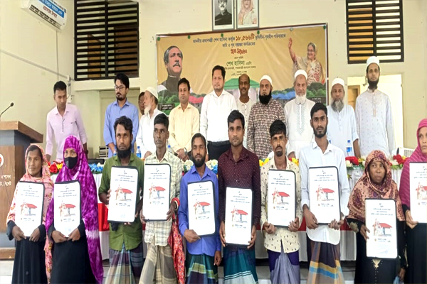 গোয়াইনঘাটে ৪০ পরিবাররে প্রধানমন্ত্রীর ঘর উপহারের 